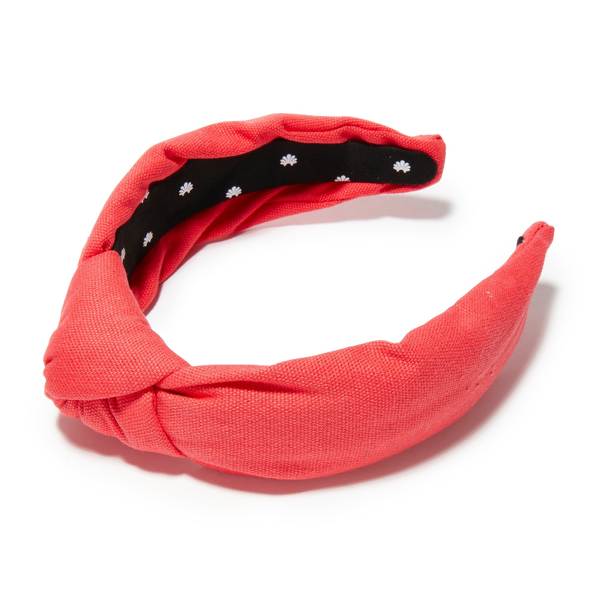 Lele Sadoughi HEADBANDS ONE SIZE RED WOVEN KNOTTED HEADBAND