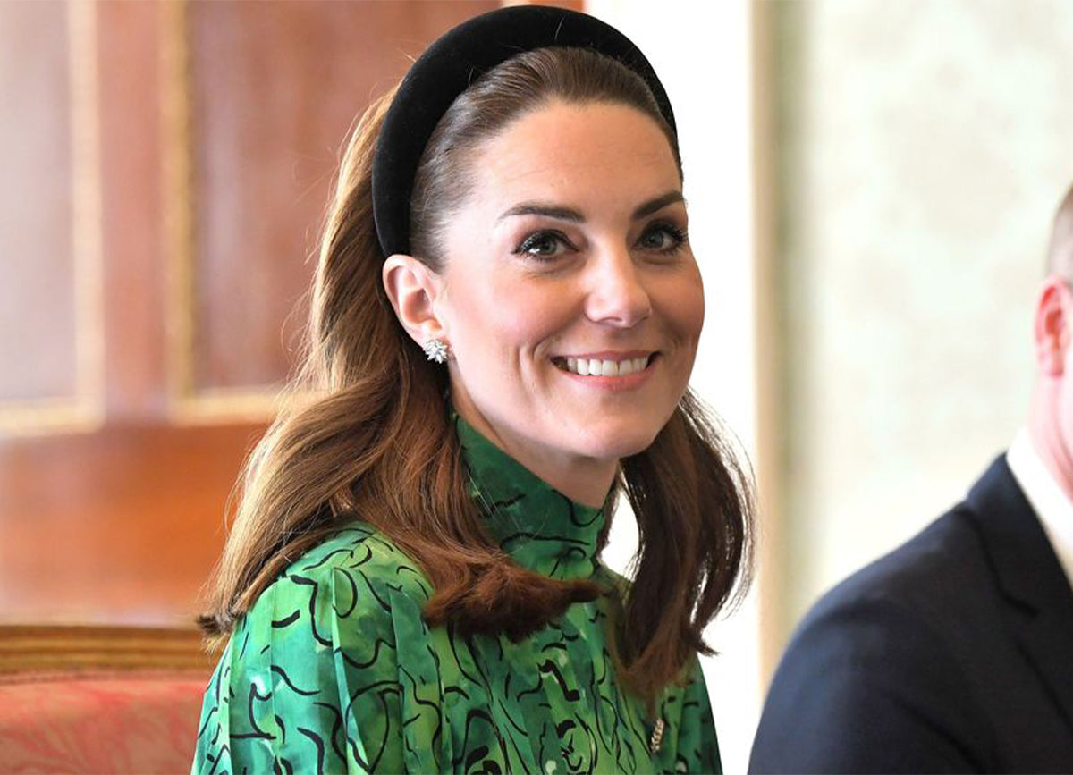 Kate Middleton Wears Lele Sadoughi Padded Headband in Ireland