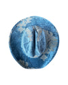 AZURE ROYALE FABRIC COVERED COWBOY HAT