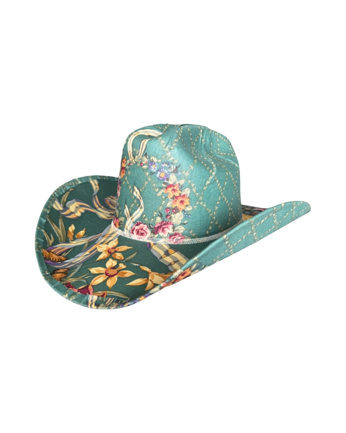 DOLCE RIVIERA FABRIC COVERED COWBOY HAT