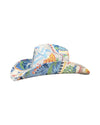 FINICKY BUTTERFLY FABRIC COVERED COWBOY HAT