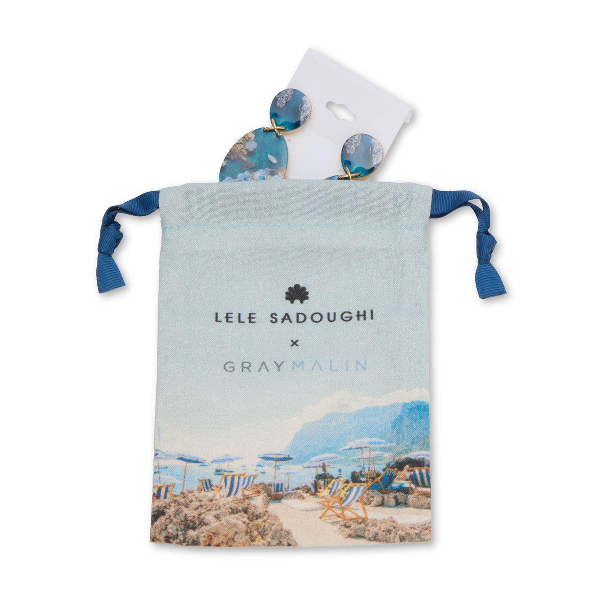 LELE SADOUGHI X GRAY MALIN LA FONTELINA DROPLETS EARRINGS