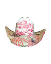SUMMER FABLE FABRIC COVERED COWBOY HAT