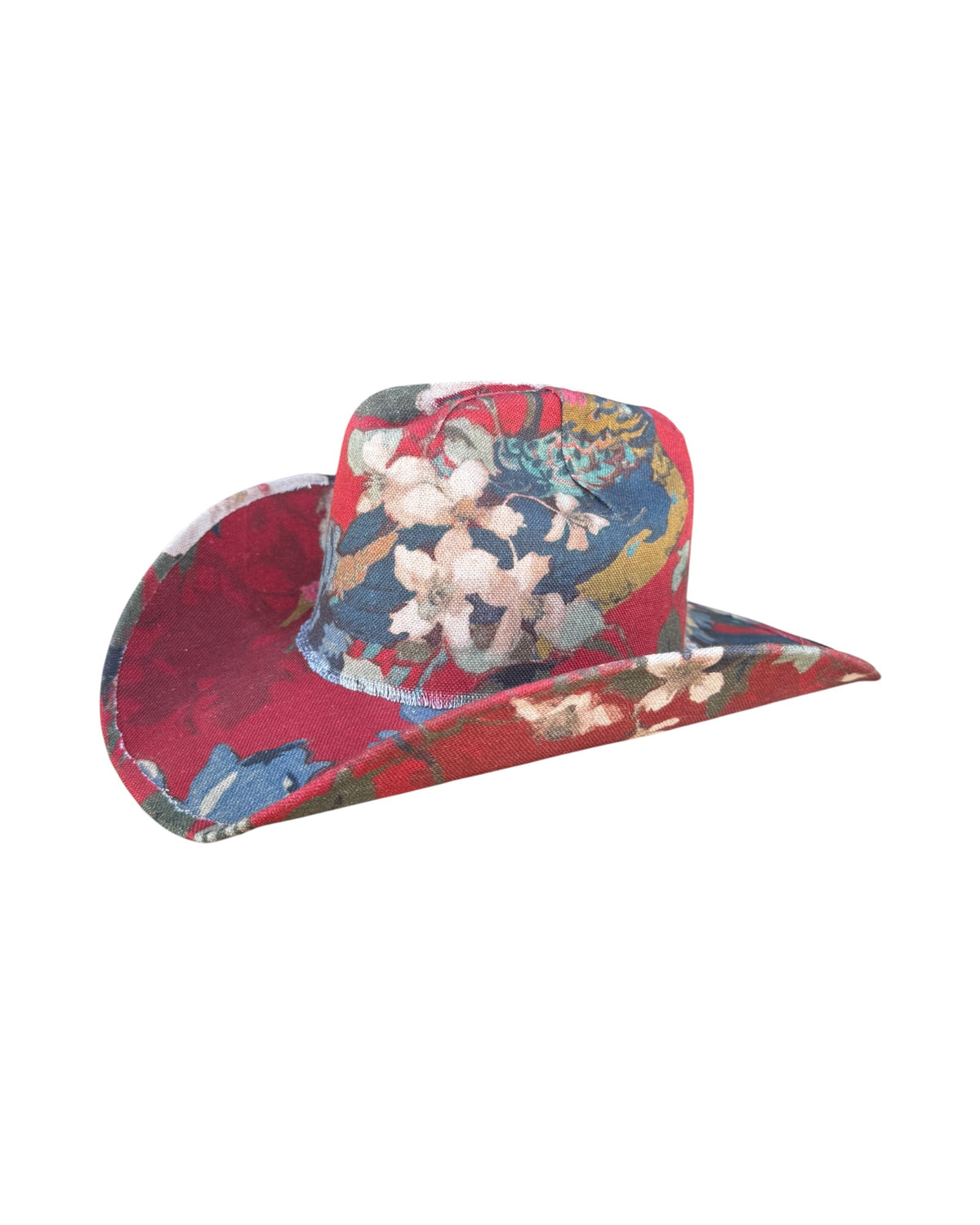 LIBERTY BLOOM FABRIC COVERED COWBOY HAT