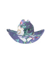 INDIGO GARDEN FABRIC COVERED COWBOY HAT