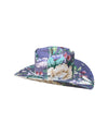 INDIGO GARDEN FABRIC COVERED COWBOY HAT