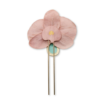 APRICOT JADE ORCHID FRENCH PIN