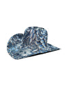 MIDNIGHT PLUME FABRIC COVERED COWBOY HAT