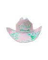 OUI OUI FABRIC COVERED COWBOY HAT