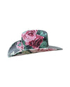 PARLOR ROSE FABRIC COVERED COWBOY HAT