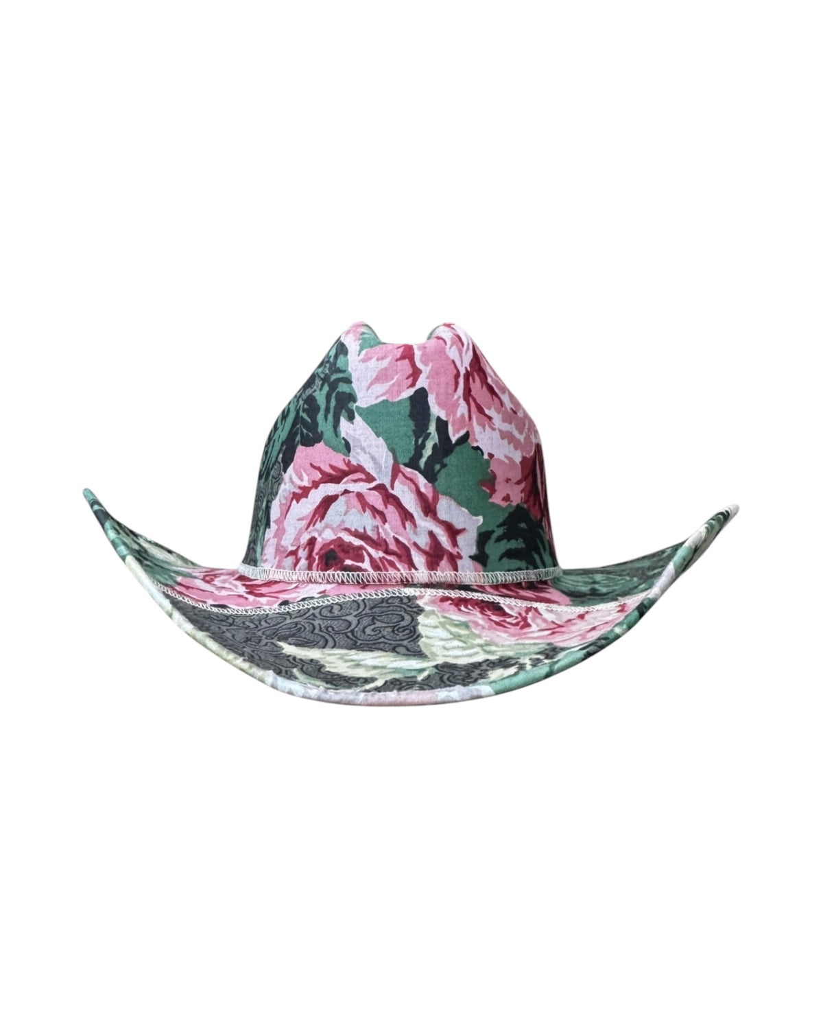 PARLOR ROSE FABRIC COVERED COWBOY HAT