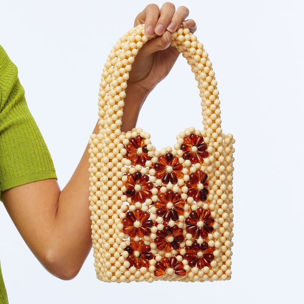 AMBER DAISY BEADED MINI BAG Lele Sadoughi