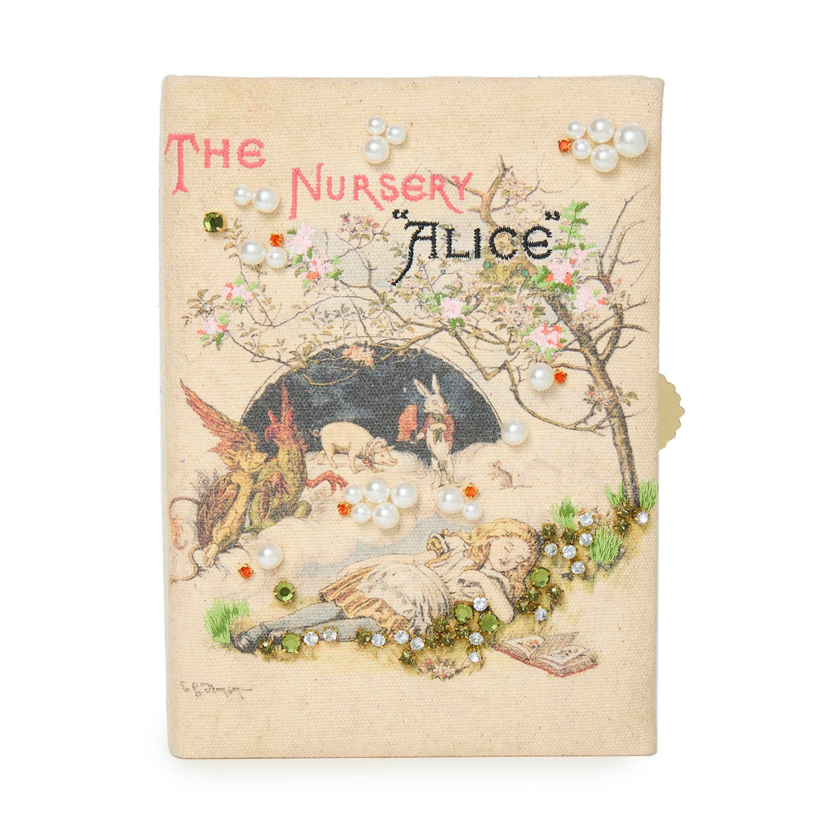 Lele Sadoughi BAGS IVORY THE NURSERY ALICE BOOK CLUTCH