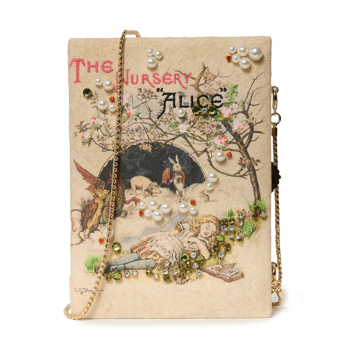 Lele Sadoughi BAGS IVORY THE NURSERY ALICE BOOK CLUTCH