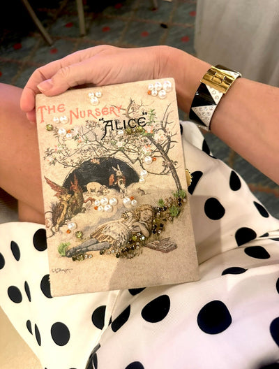 Lele Sadoughi BAGS IVORY THE NURSERY ALICE BOOK CLUTCH