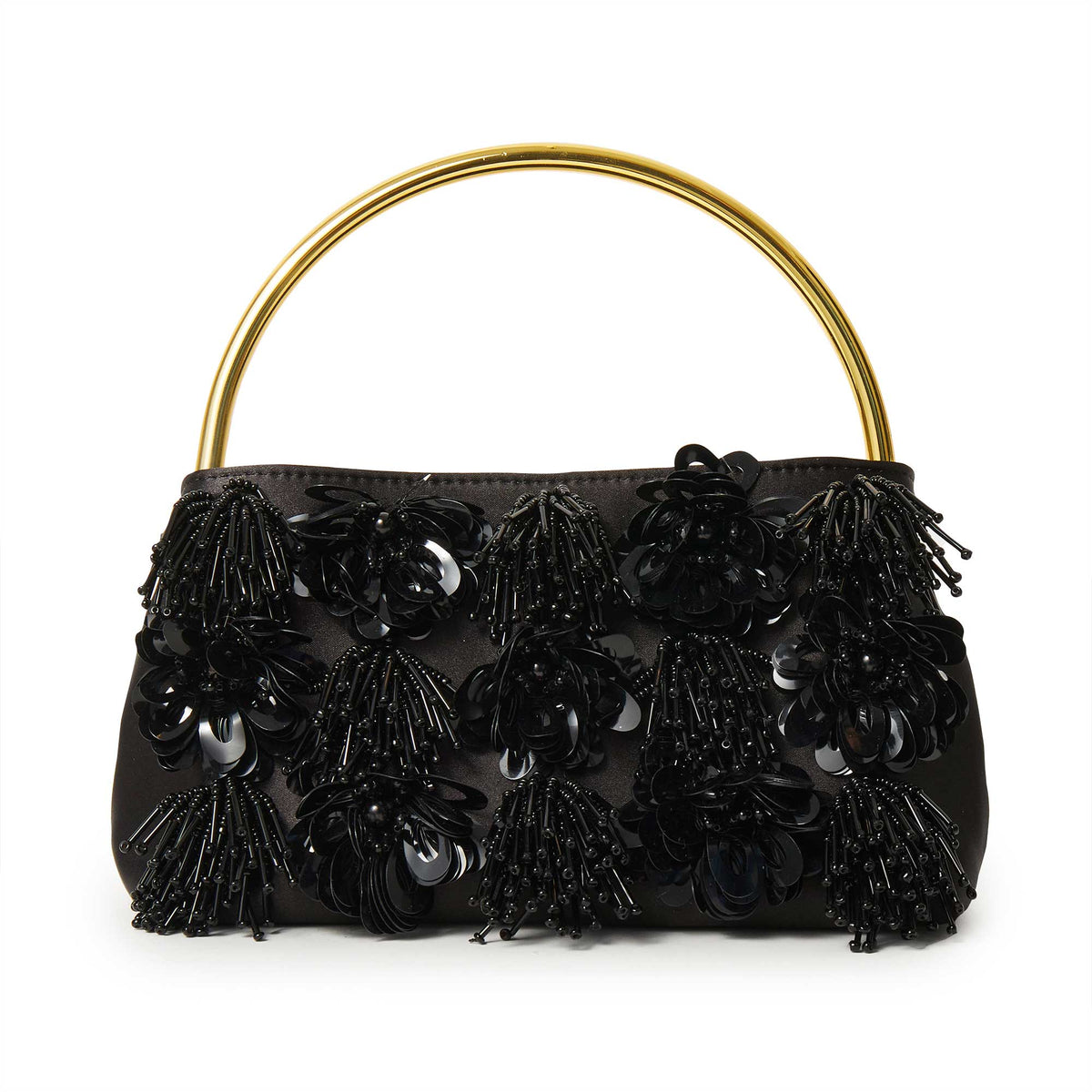 Lele Sadoughi BAGS JET MARLOWE FLORAL APPLIQUE HANDBAG