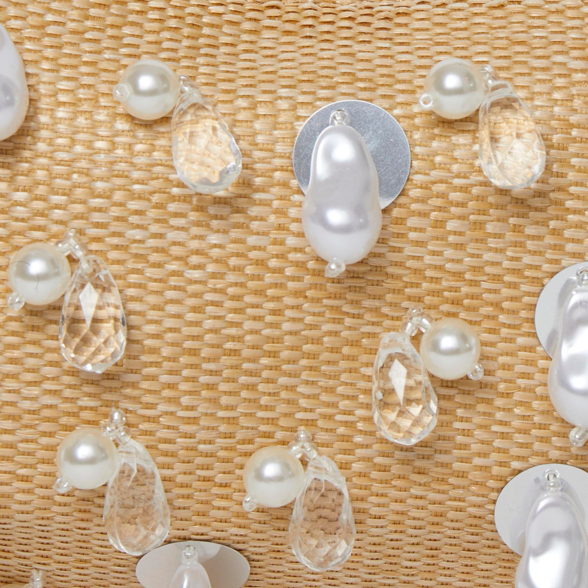 LELE SADOUGHI BAGS NATURAL CLEMENTINE CRESCENT BAG