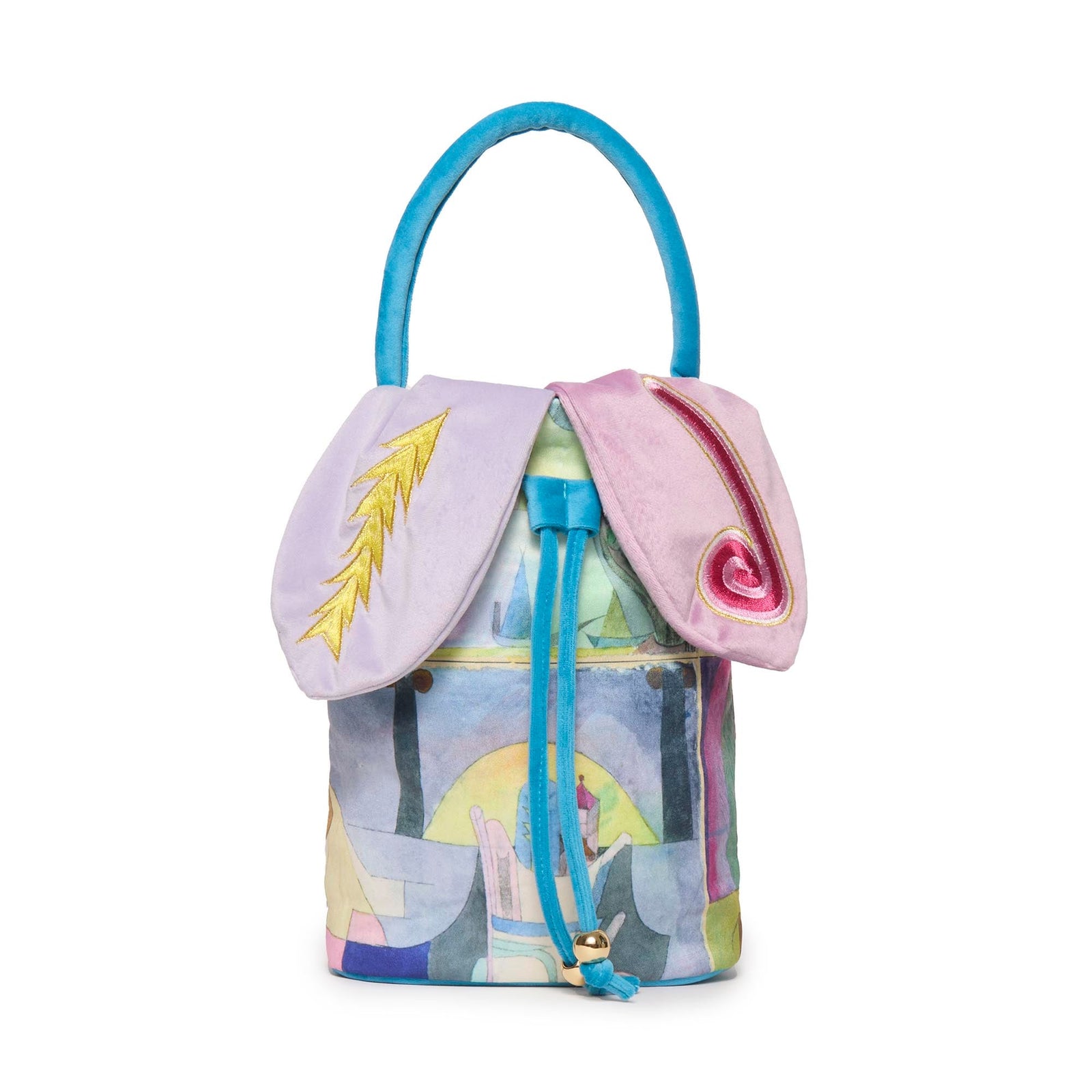 Lele Sadoughi BAGS ONE SIZE BLACK COLUMNS THE MET X LELE KLEE EMBROIDERED COLUMNS BAG