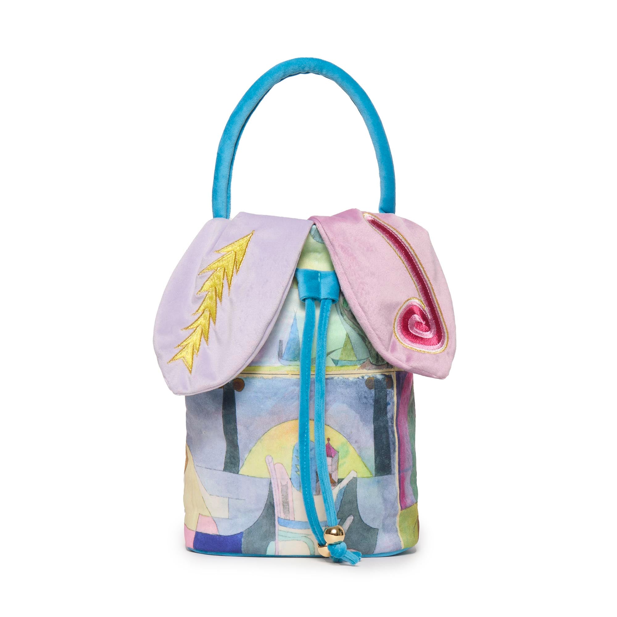 Lele Sadoughi BAGS ONE SIZE BLACK COLUMNS THE MET X LELE KLEE EMBROIDERED COLUMNS BAG