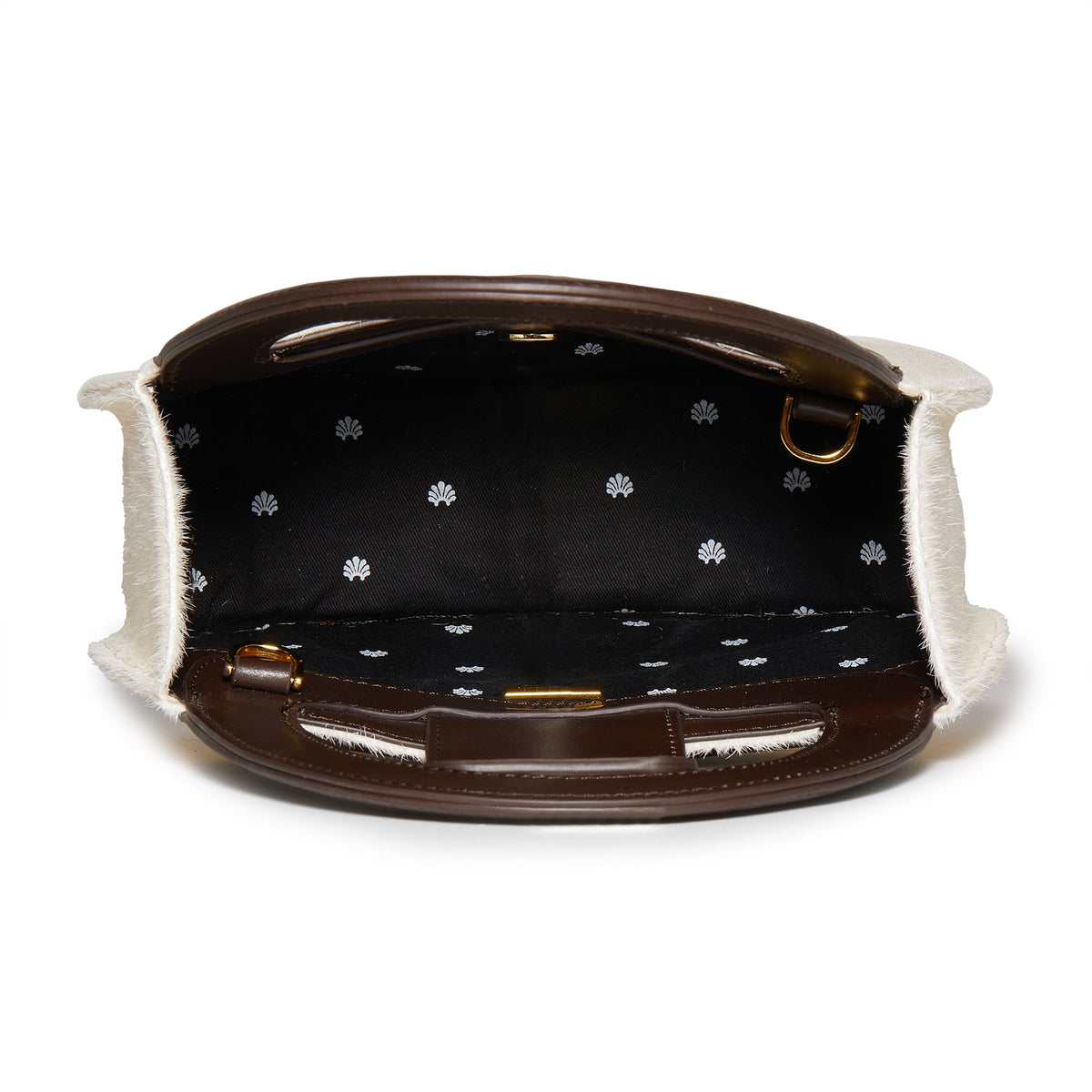 Lele Sadoughi BAGS ONE SIZE CHOCOLATE MACADAMIA CARLA HAIRCALF TOP HANDLE BAG
