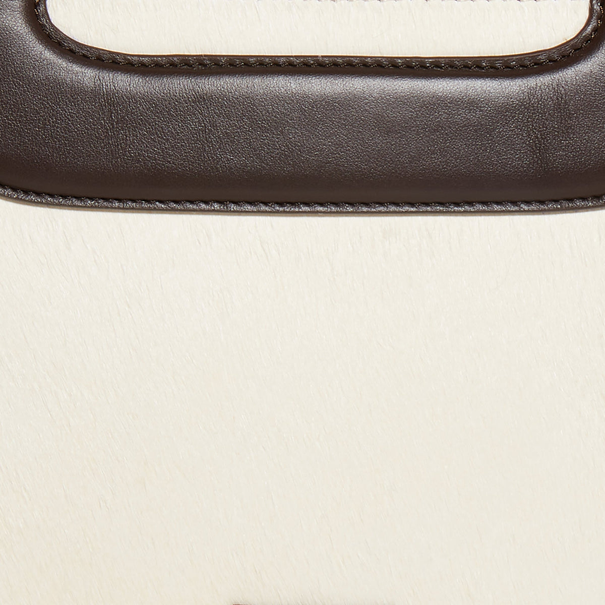 Lele Sadoughi BAGS ONE SIZE CHOCOLATE MACADAMIA CARLA HAIRCALF TOP HANDLE BAG