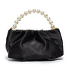 Lele Sadoughi BAGS ONE SIZE JET MARLOWE SATIN EVENING POUCH