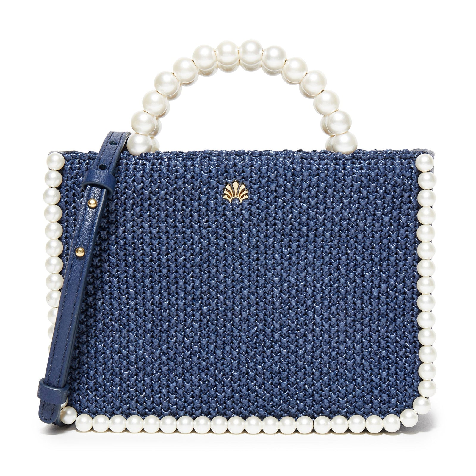 Lele Sadoughi BAGS ONE SIZE NAVY MAYA MINI TOTE