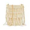 Lele Sadoughi BAGS ONE SIZE PEARL DRIPPY BEADED PEARL CROSSBODY