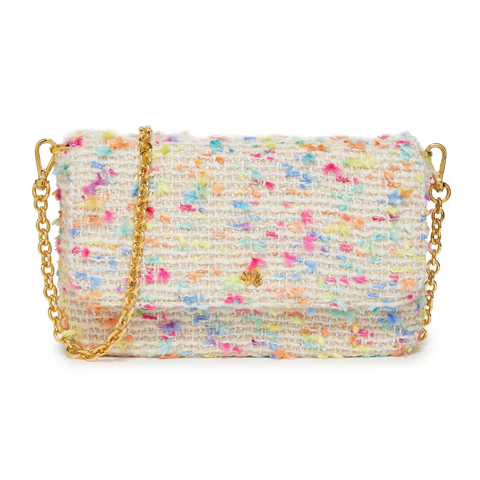 Lele Sadoughi BAGS ONE SIZE RAINBOW CONFETTI CLEO BOUCLE CLUTCH