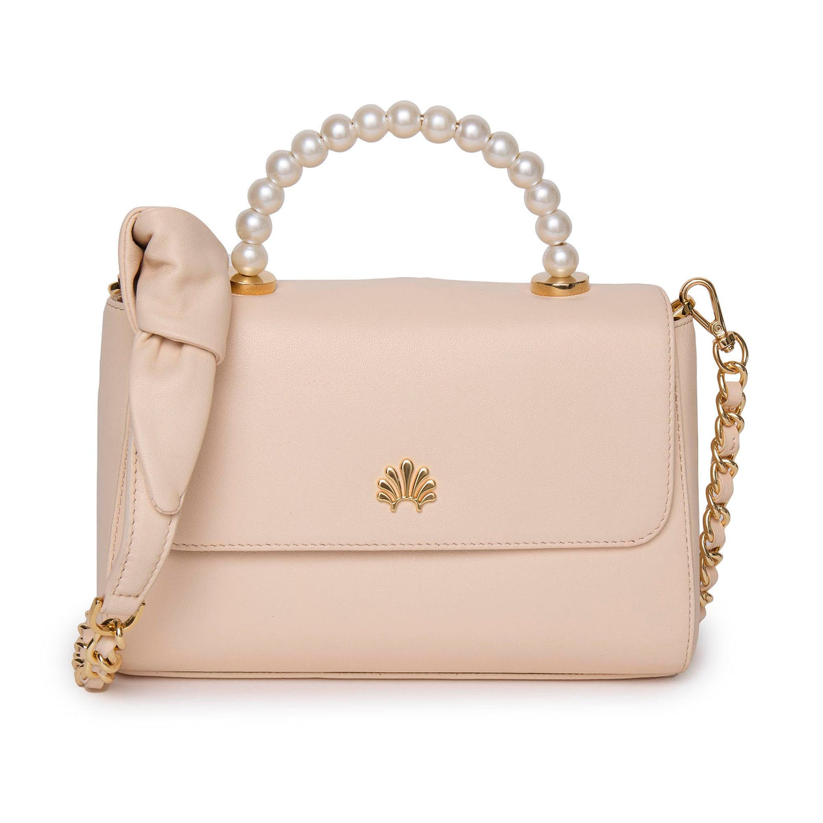 Lele Sadoughi BAGS ONE SIZE TAUPE TABITHA TOP HANDLE HANDBAG