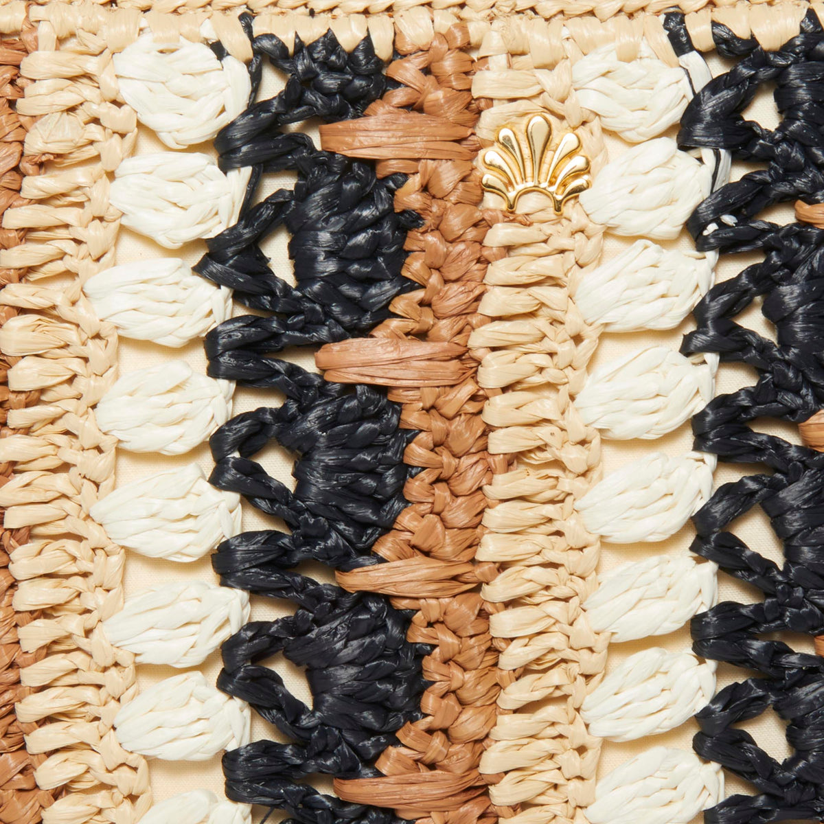 LELE SADOUGHI BAGS *PRE-ORDER* NEUTRAL NIGHT MAYA RAFFIA MINI TOTE