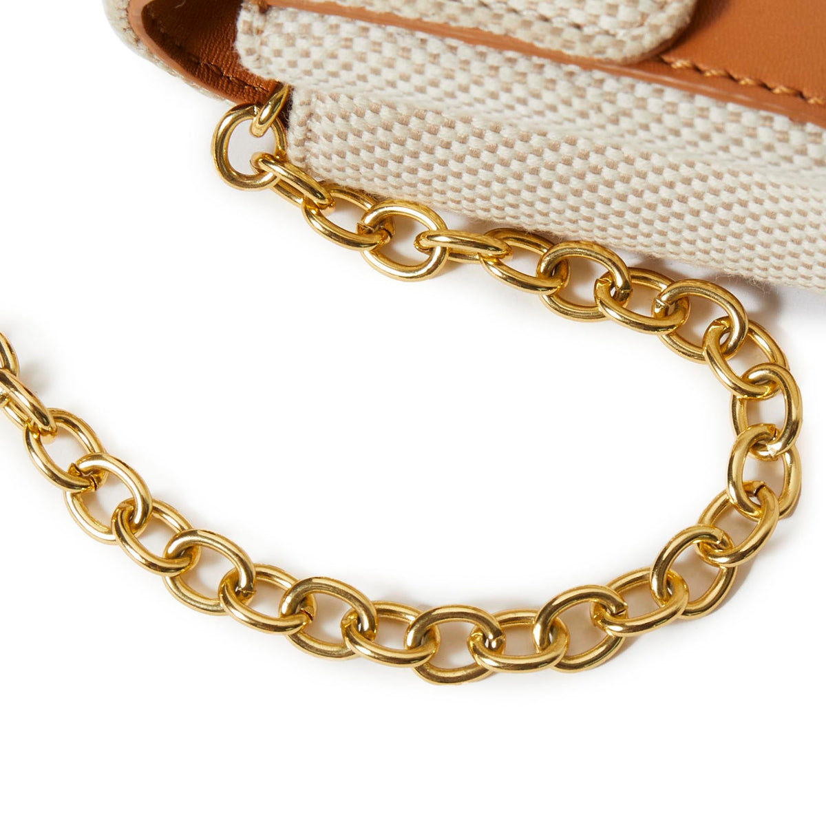 LELE SADOUGHI BAGS *PRE-ORDER* SADDLE BROWN MINI TABITHA FLORAL TOP HANDLE BAG