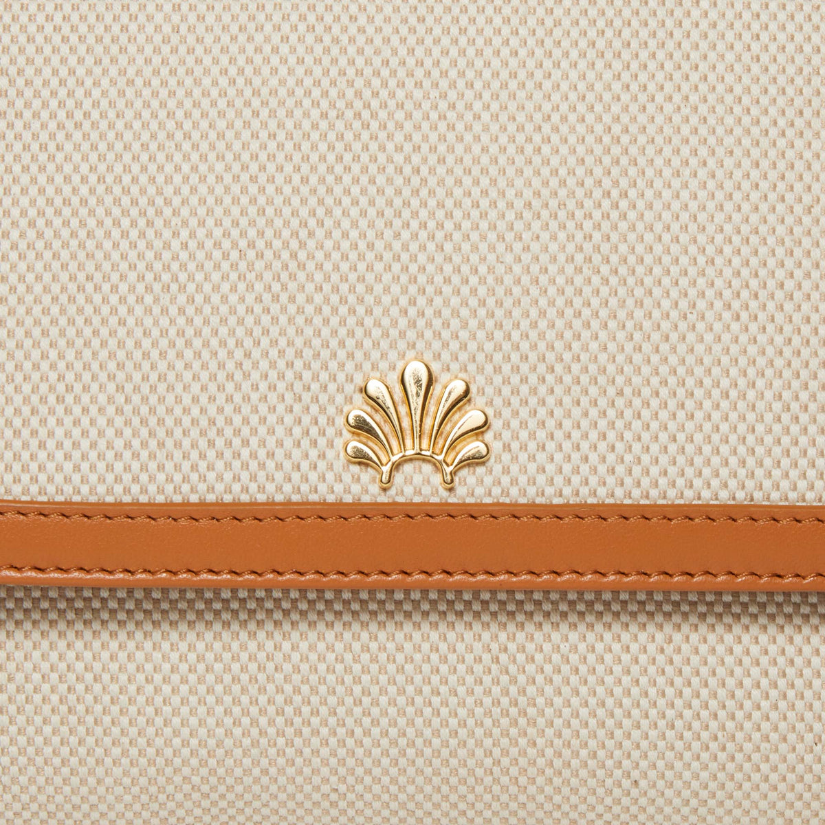 LELE SADOUGHI BAGS *PRE-ORDER* SADDLE BROWN TABITHA TOP HANDLE CROSSBODY