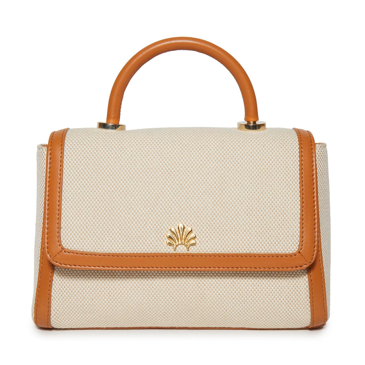 LELE SADOUGHI BAGS *PRE-ORDER* SADDLE BROWN TABITHA TOP HANDLE CROSSBODY