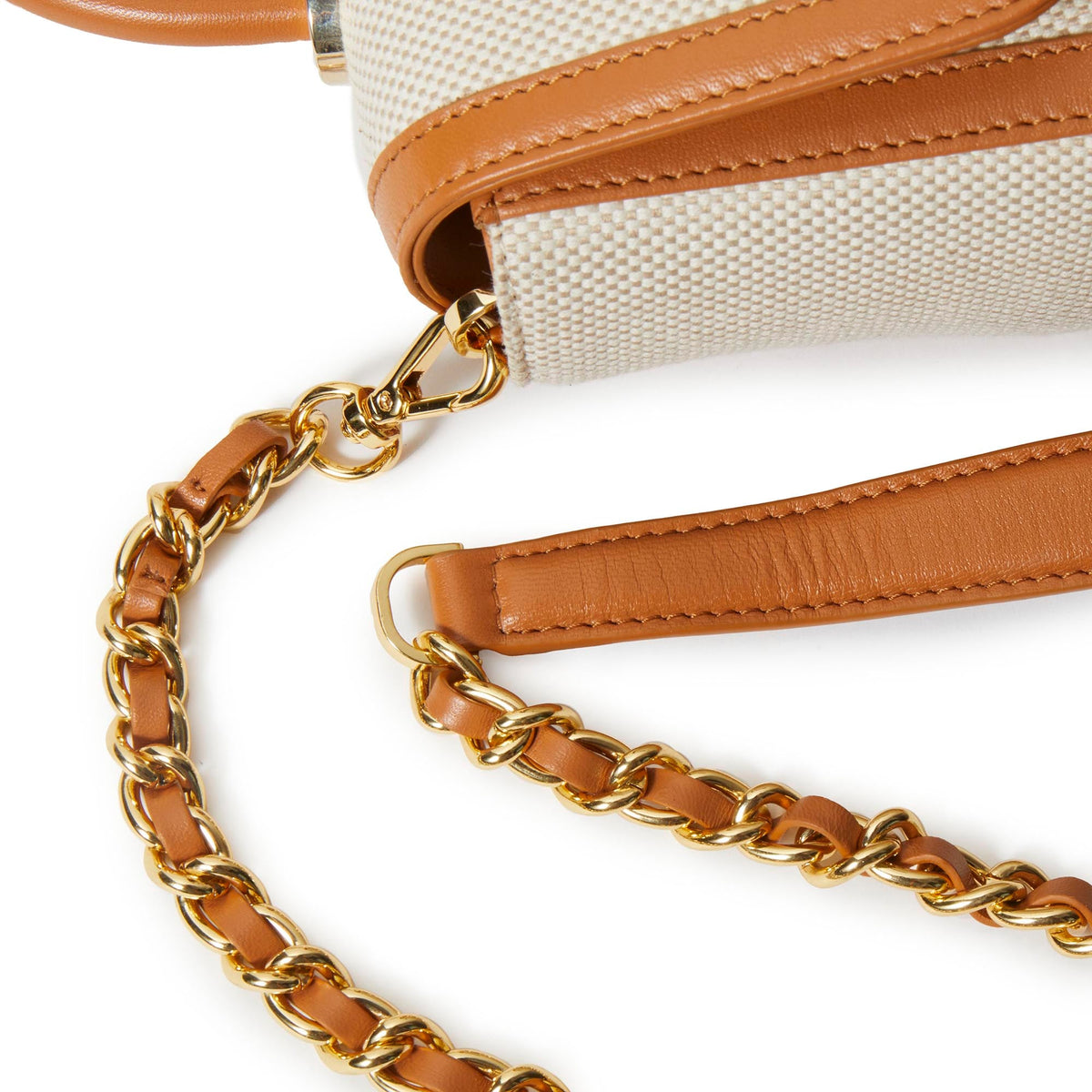 LELE SADOUGHI BAGS *PRE-ORDER* SADDLE BROWN TABITHA TOP HANDLE CROSSBODY