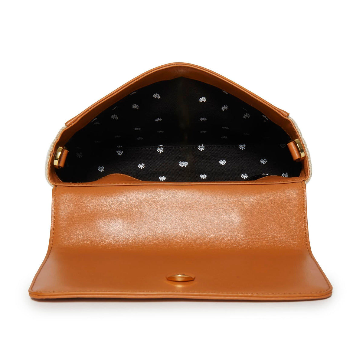 LELE SADOUGHI BAGS *PRE-ORDER* SADDLE BROWN TABITHA TOP HANDLE CROSSBODY