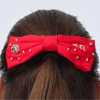 LELE SADOUGHI HAIR CARDINAL RED CHI OMEGA RILEY BOW