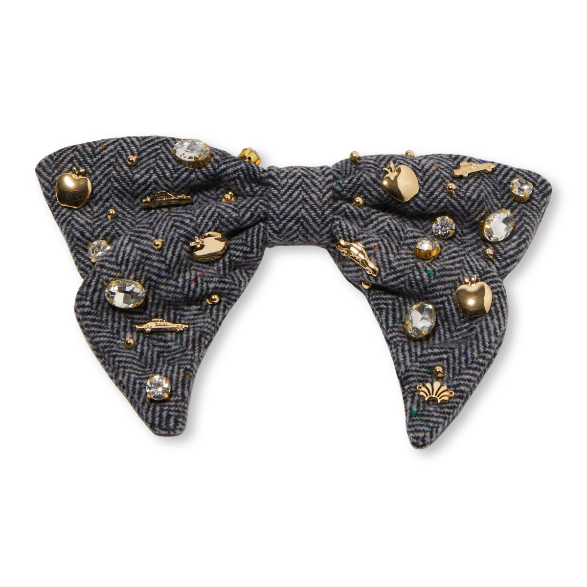Lele Sadoughi Barrettes CONCRETE JUNGLE NEW YORK CITY CRYSTAL BOW BARRETTE
