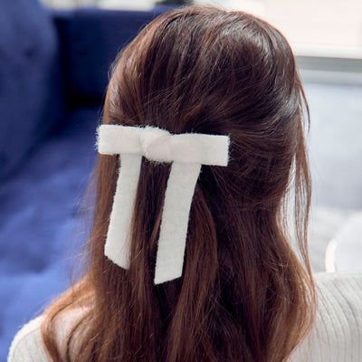 Lele Sadoughi Barrettes ONE SIZE IVORY BARDOT BOW BARRETTE