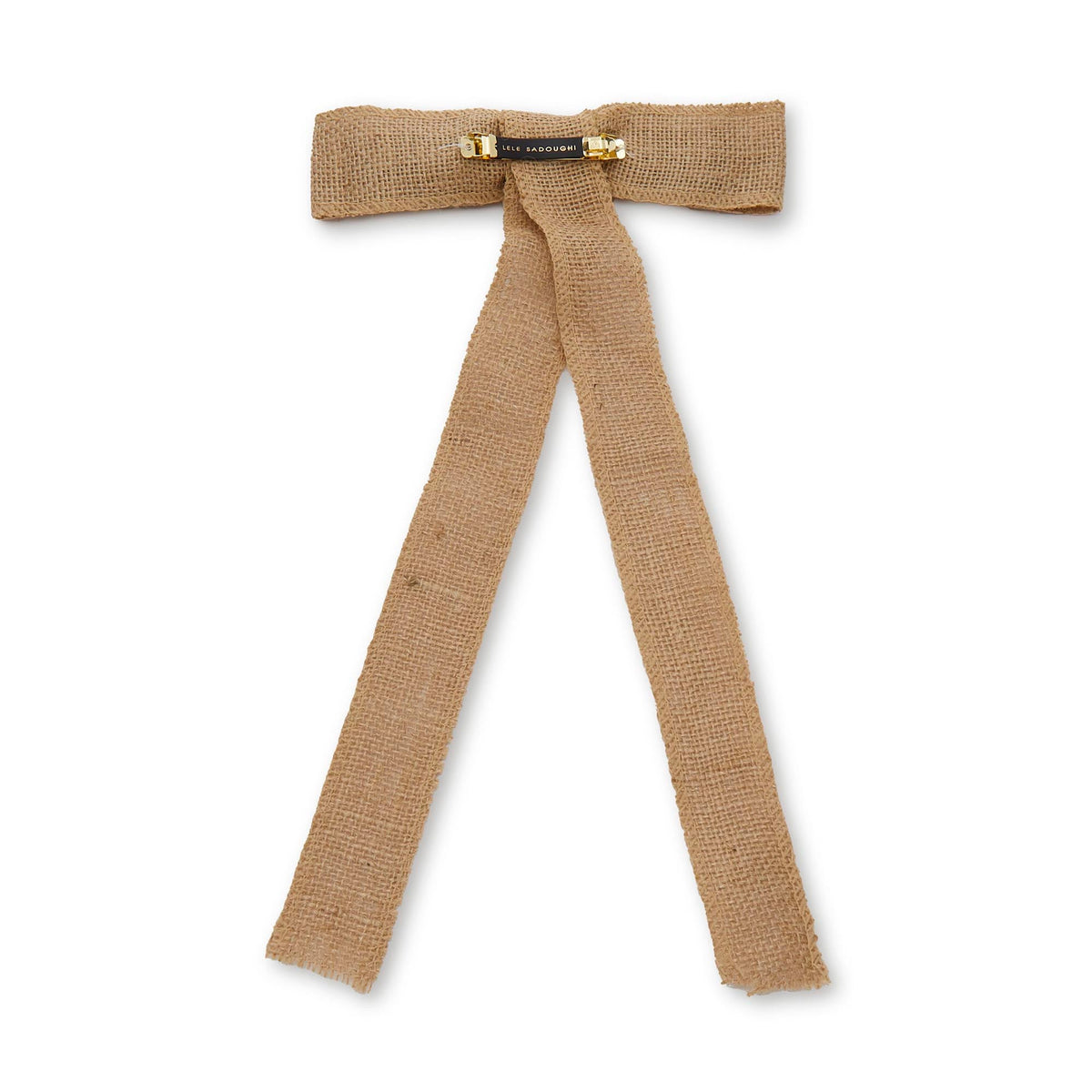 LELE SADOUGHI Barrettes NATURAL RAFFIA JANE BOW BARRETTE