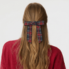 Lele Sadoughi BARRETTES NOEL PLAID SHIRLEY BOW BARRETTE