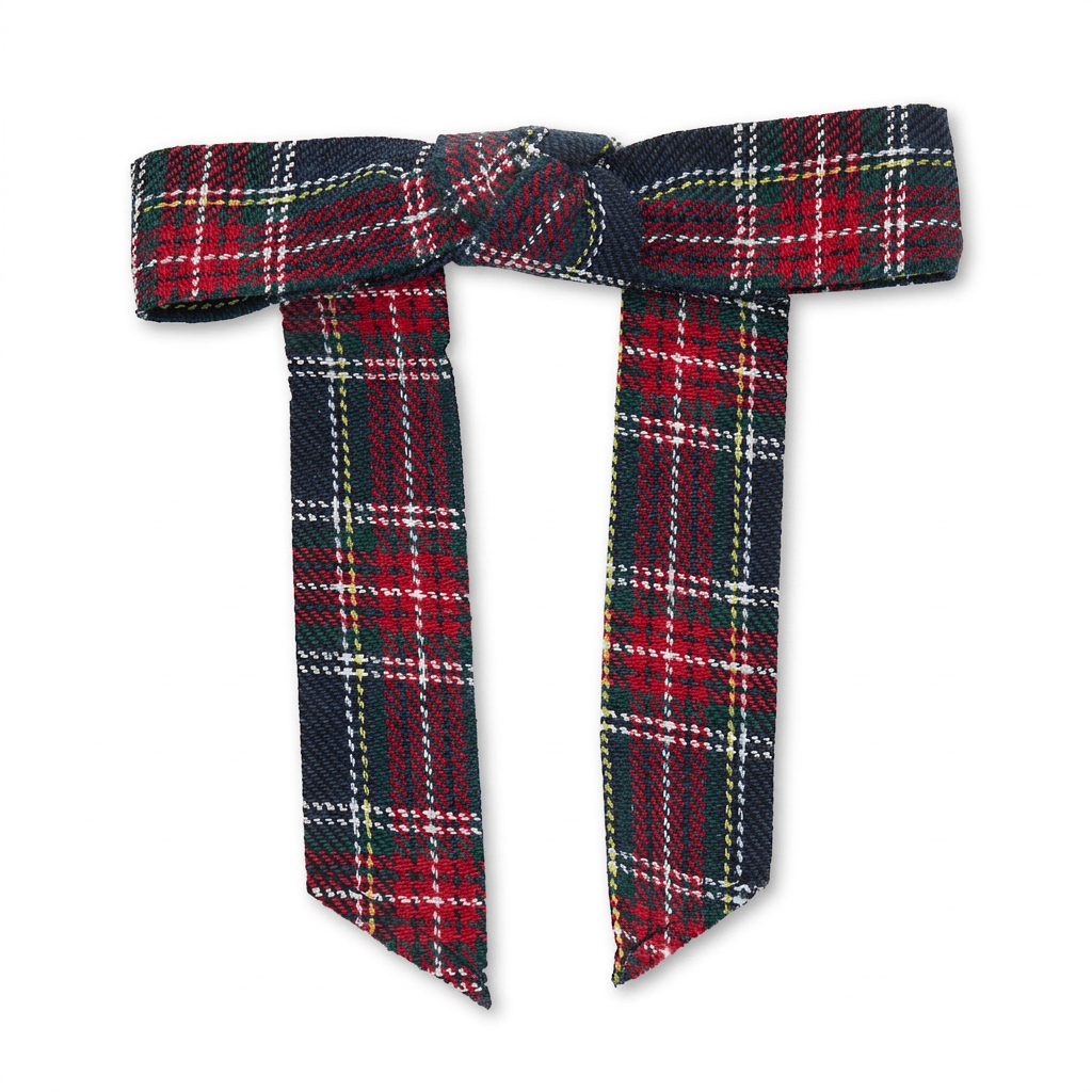 Lele Sadoughi BARRETTES NOEL PLAID SHIRLEY BOW BARRETTE