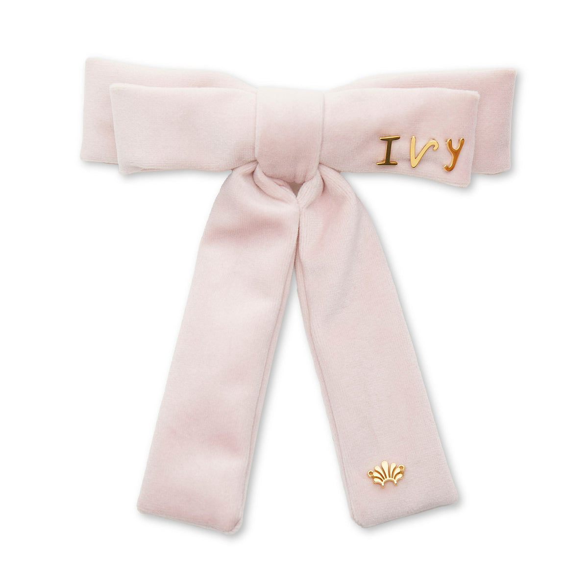 ピンク ベルベット アントワネット リボン バレッタ - Lele Sadoughi