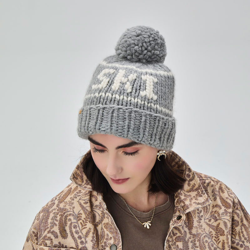 HEATHER GRAY THE SKI BEANIE