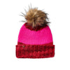 Lele Sadoughi BEANIE SCARLET PINK COLORBLOCK BEANIE