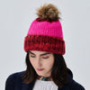 Lele Sadoughi BEANIE SCARLET PINK COLORBLOCK BEANIE