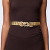 Lele Sadoughi BELTS BRONZE BILTMORE BUCKLE BELT