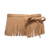 Lele Sadoughi BELTS CAMEL DOLLY FRINGE BELT