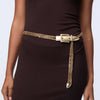 Lele Sadoughi BELTS GOLD BUCKLE CHAIN BELT