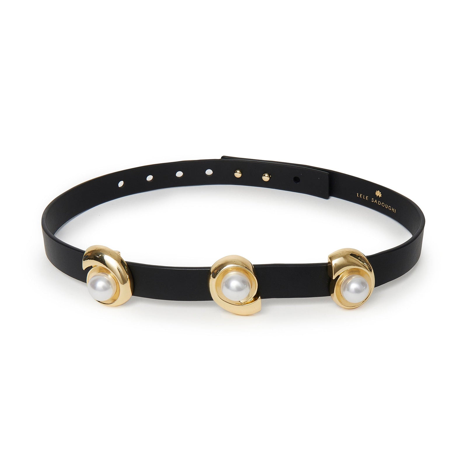 Lele Sadoughi BELTS JET DECO SWIRL STATION BELT